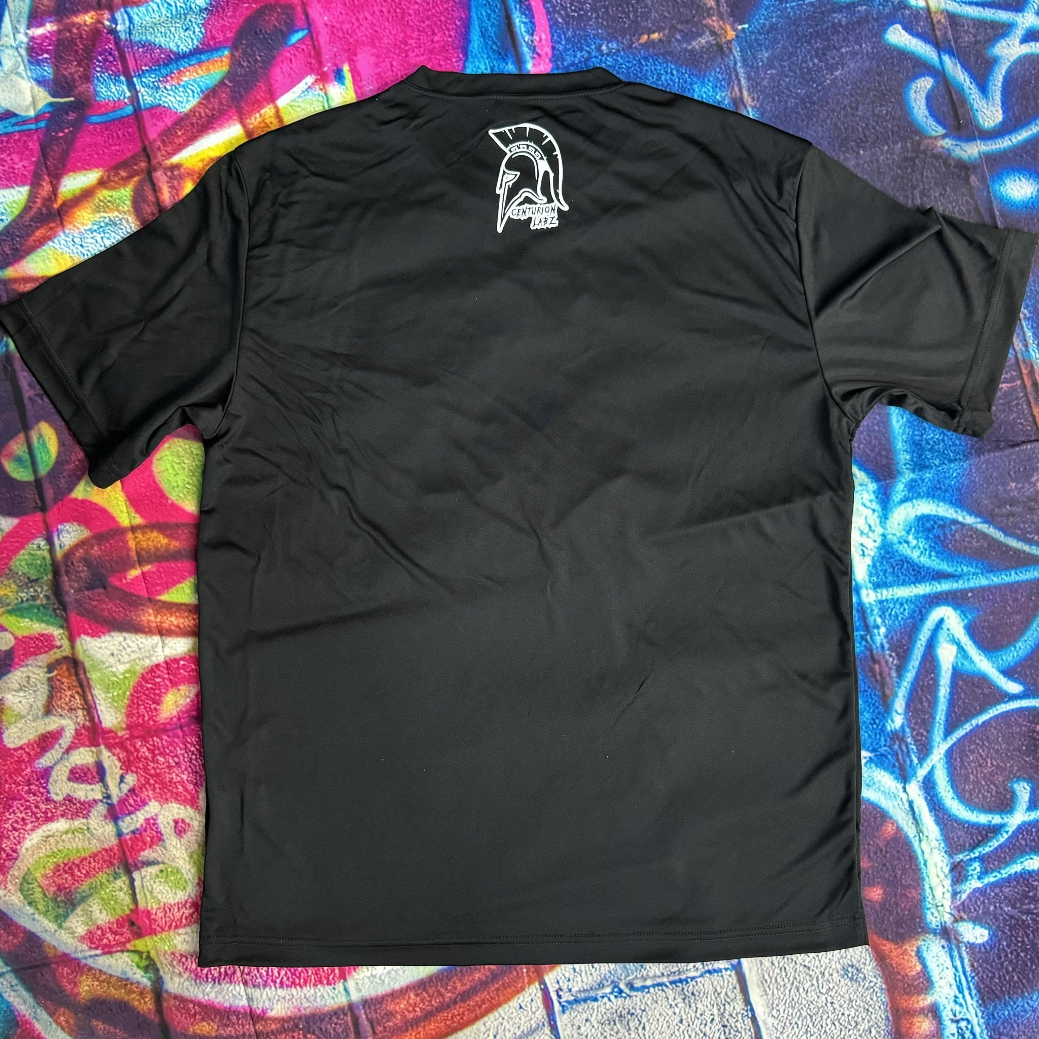 Black T-Shirt with New Centurion Labz Logo - CENTURION LABZ