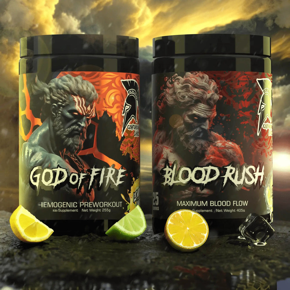 BLAZING PUMP STACK: God of Fire® & Blood Rush® - CENTURION LABZ