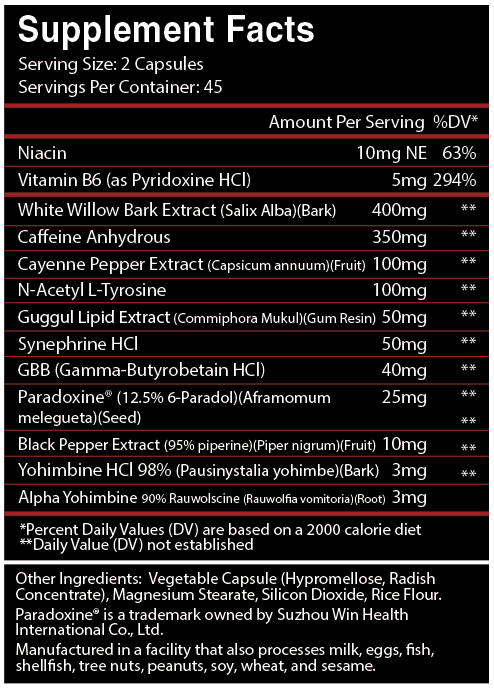 EXOSHRED® Extreme Thermogenic*