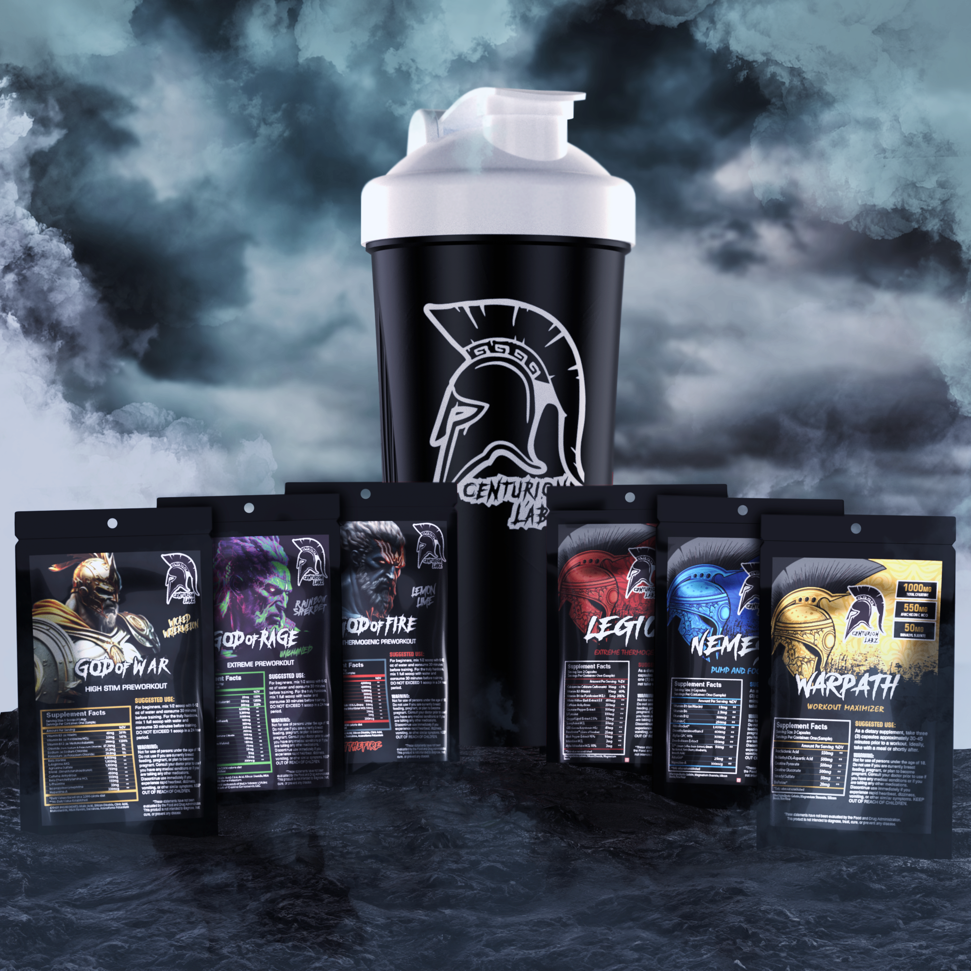 Shaker Cup & Samples Bundle (Now with Bonus Sample - Blood Rush)