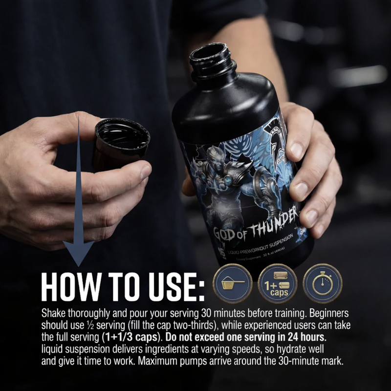 GOD OF THUNDER® Liquid Preworkout Suspension*