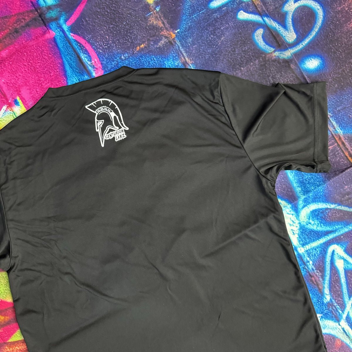 Black T-Shirt with New Centurion Labz Logo - CENTURION LABZ