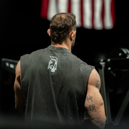 'CENTURION' IRON REIGN CUTOFF [can be cut into crop top] - CENTURION LABZ