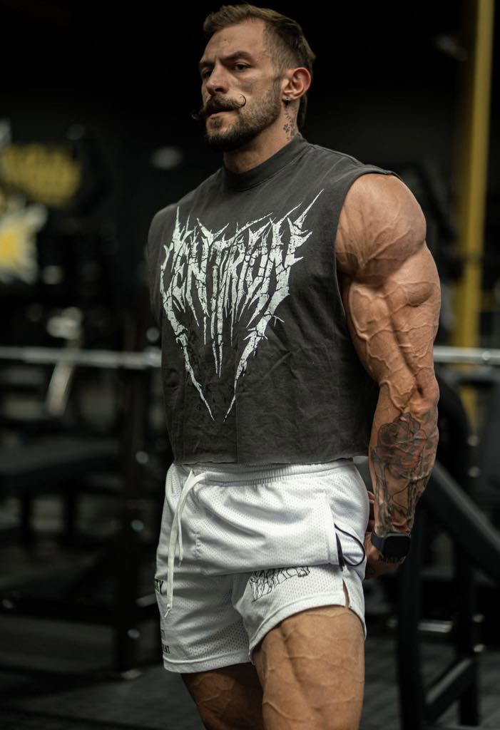 'CENTURION' IRON REIGN CUTOFF [can be cut into crop top] - CENTURION LABZ