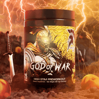 [CLEARANCE] GOD OF WAR® High - Stim Pre - Workout – Peach Sherbet (Flavor May Not Be for Everyone) - CENTURION LABZ