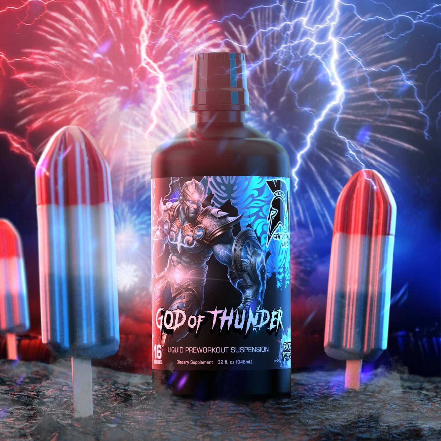 GOD OF THUNDER® Liquid Preworkout Suspension* [NOW AVAILABLE!] - CENTURION LABZ