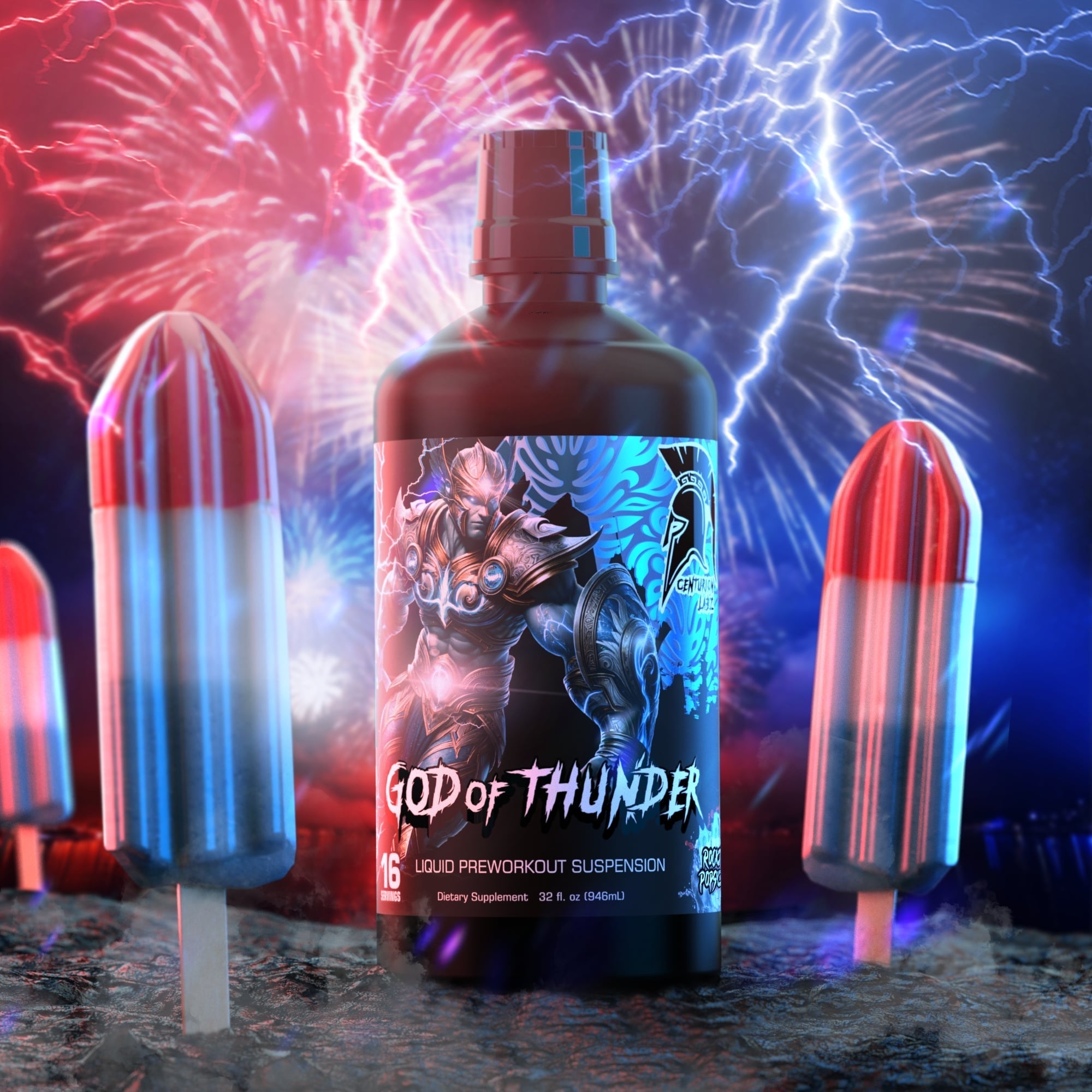 GOD OF THUNDER® Liquid Preworkout Suspension* [NOW AVAILABLE!] - CENTURION LABZ