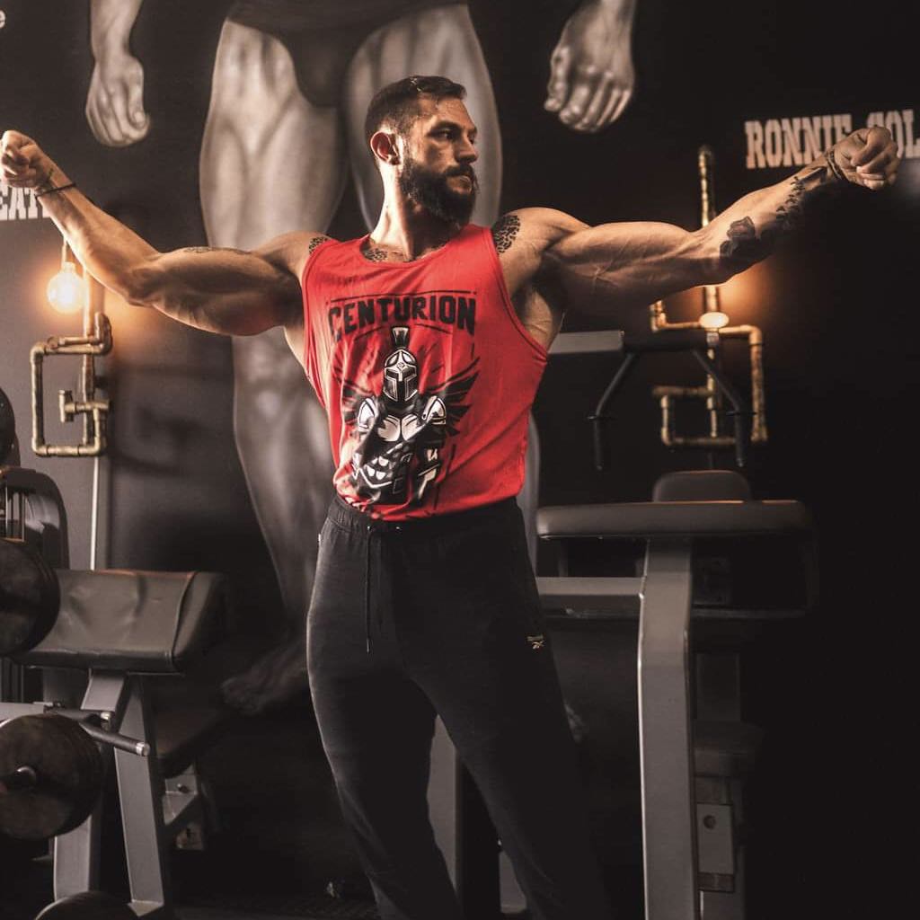 Red Tank with Vintage Centurion Labz Design - CENTURION LABZ
